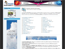 Tablet Screenshot of annuairewebmaster.fr
